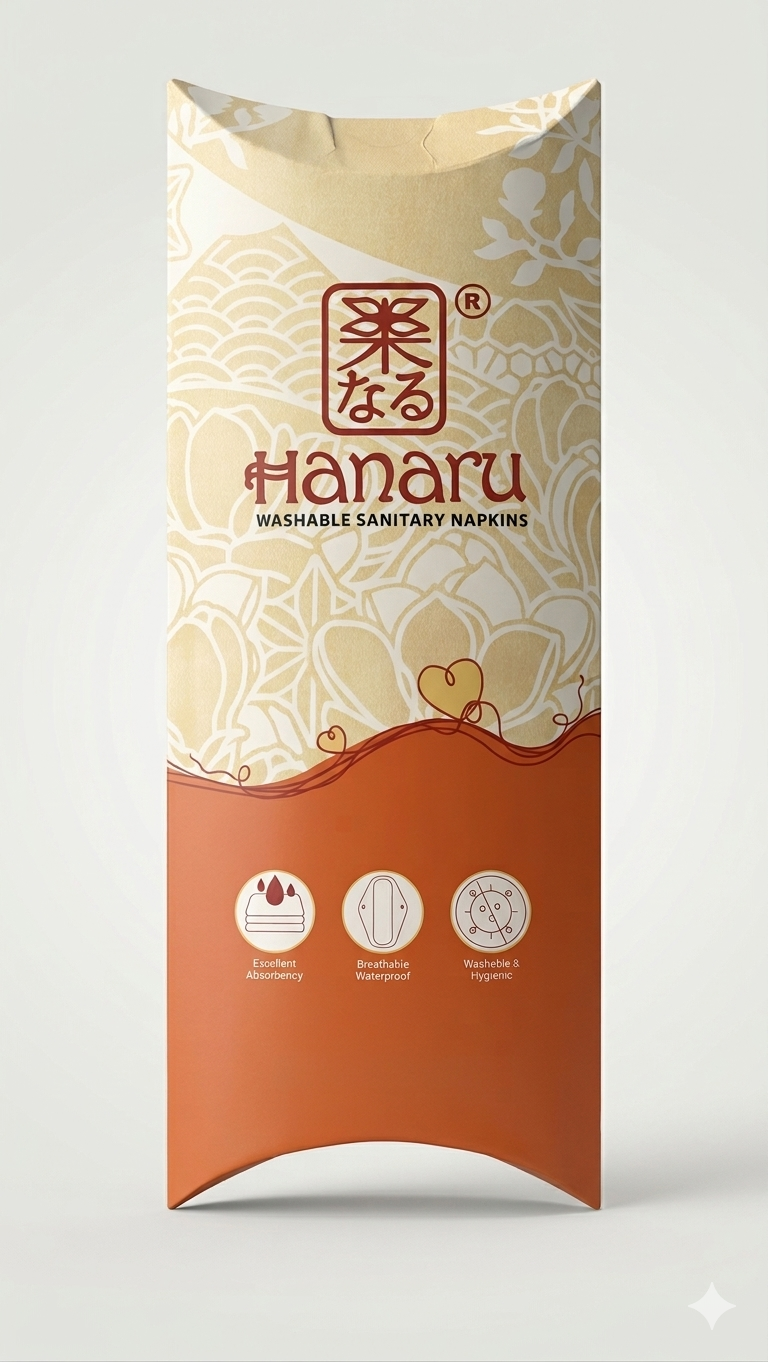 Hanaru Reusable Cloth Sanitary Pad – Eco-Friendly Menstrual Pad Made in India