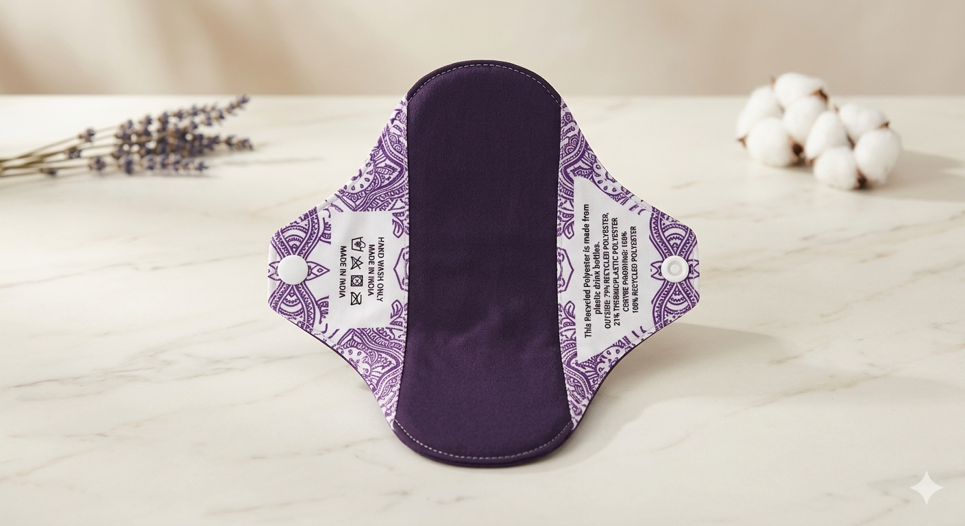 Hanaru Reusable Cloth Sanitary Pad – Eco-Friendly Menstrual Pad Made in India