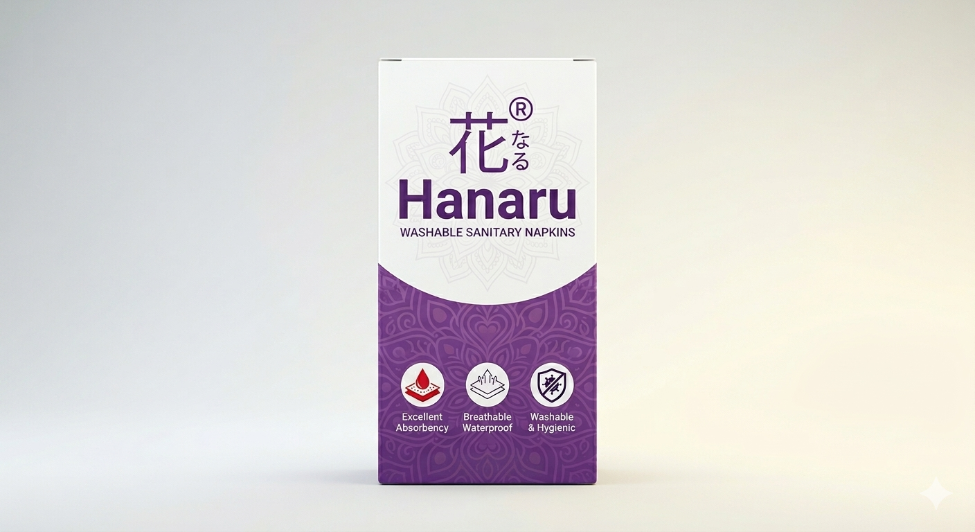 Hanaru Reusable Cloth Sanitary Pad – Eco-Friendly Menstrual Pad Made in India